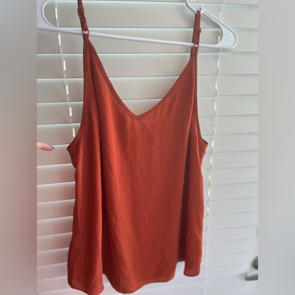 Orange dress tank top